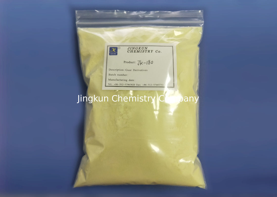 Goma de guar amarillenta en el cloruro hidroxipropil JK-180 de Trimonium del guar de los cosméticos